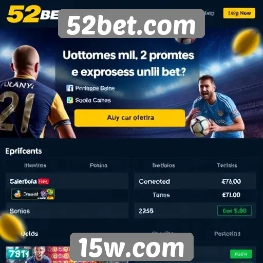 Ofertas e promoções no 52bet.com