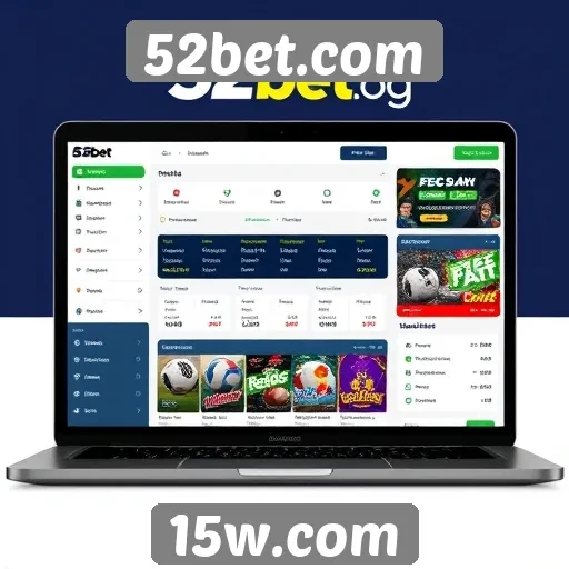 Interface do usuário em 52bet.com é amigável